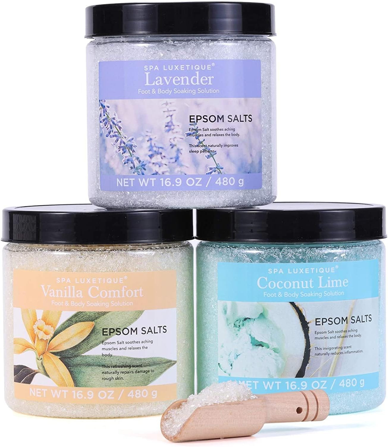Bath Salts for Soaking, Epsom Salts Gifts Set for Women, 3.17Lbs Bath Salts for Women, Epsom Salts for Soaking, Mother'S Day Christmas Gifts for Woman Mom