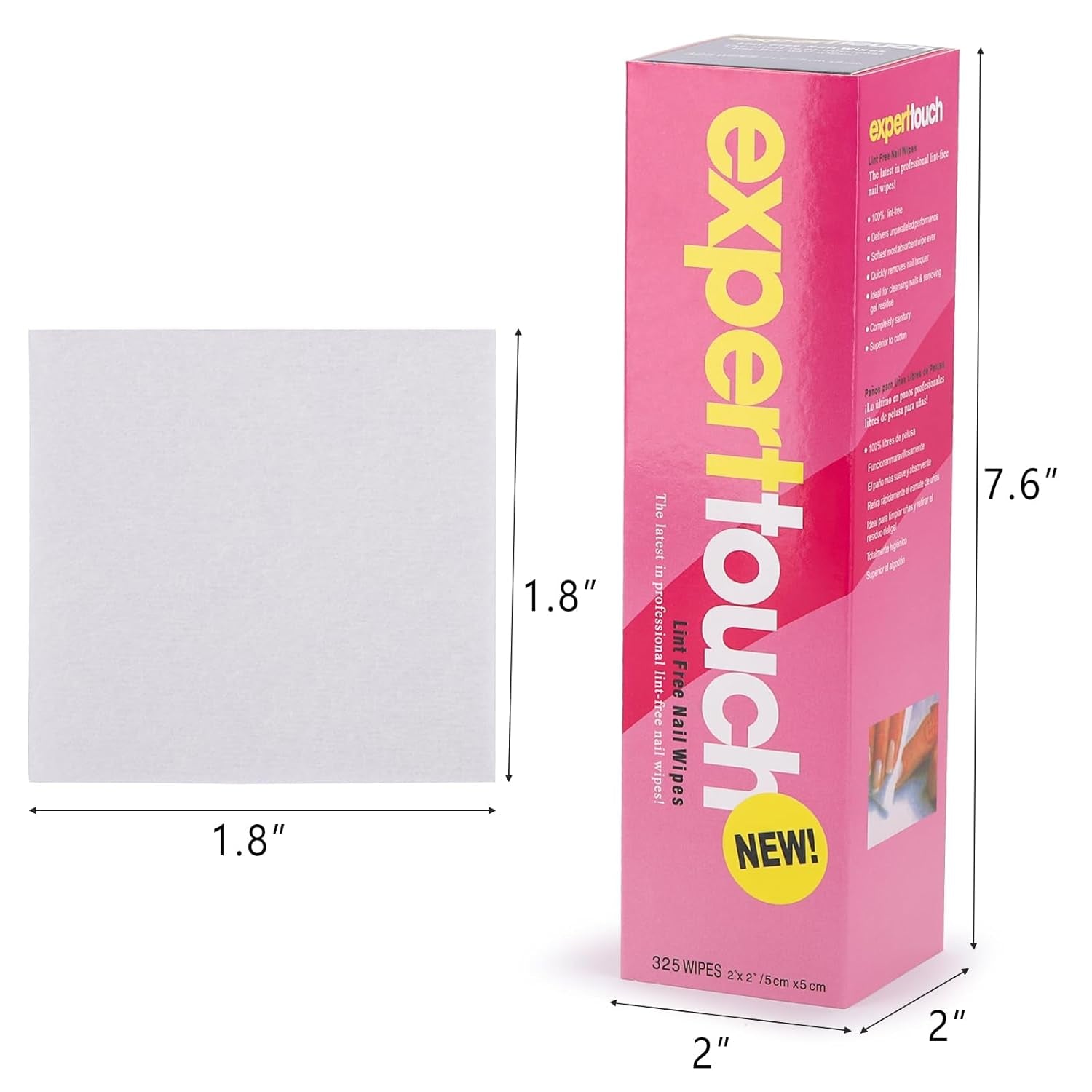 650 Pcs Lint Free Nail Wipes Gel Nail Polish Remover Pads Nail Cotton Pads for Polish Removal