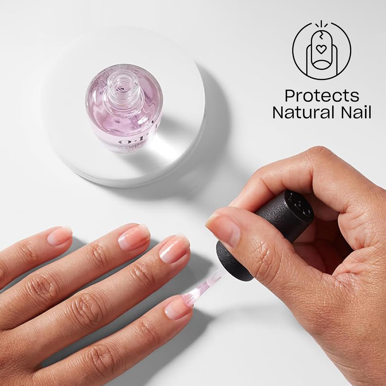 Nail Lacquer Base Coat | Clear Nail Polish Base Coat |Chip Resistant, Protects Nails, Prevents Discoloration