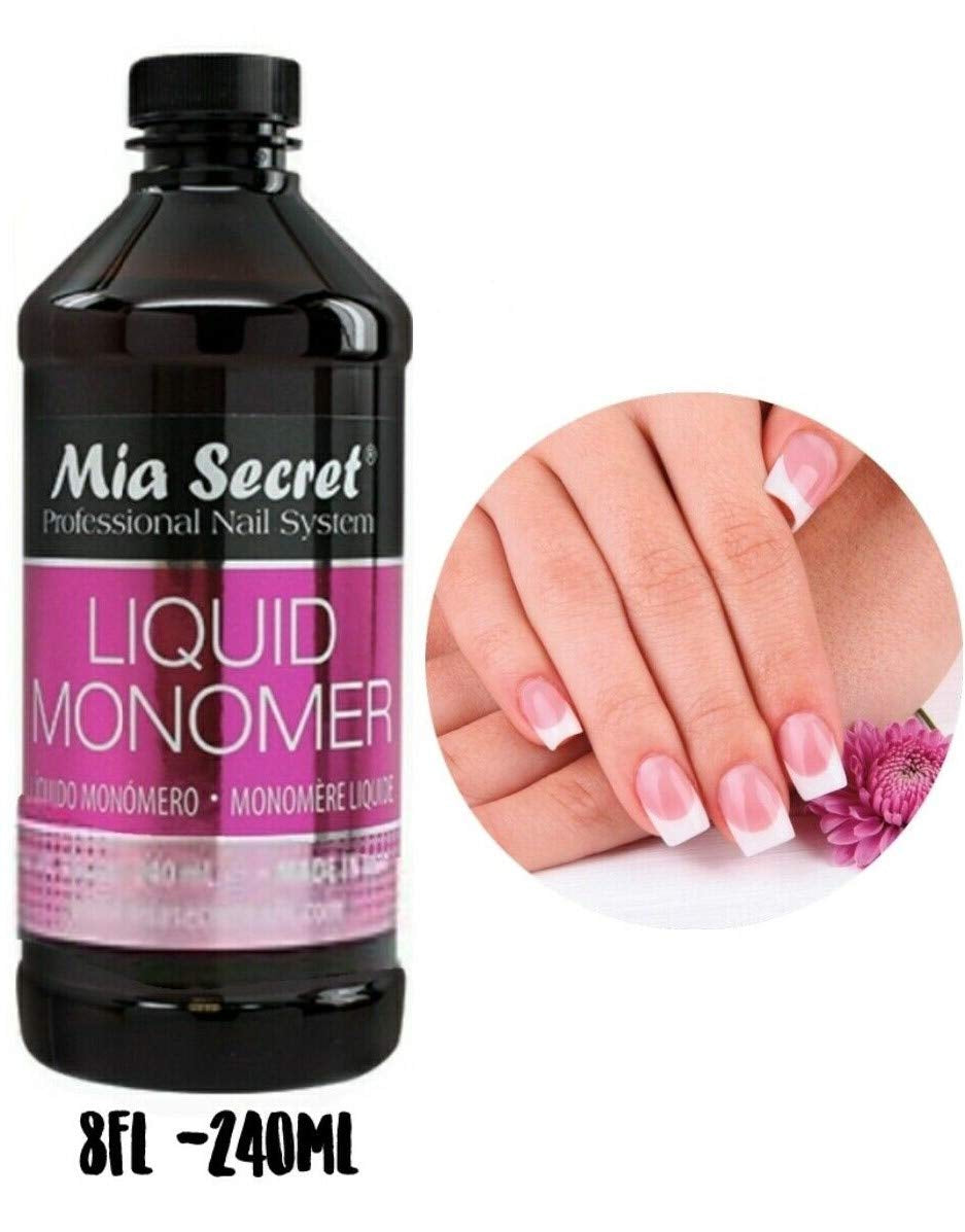 Liquid Monomer 8 Oz. Professional Acrylic Nail System - MMA FREE - Made in the USA