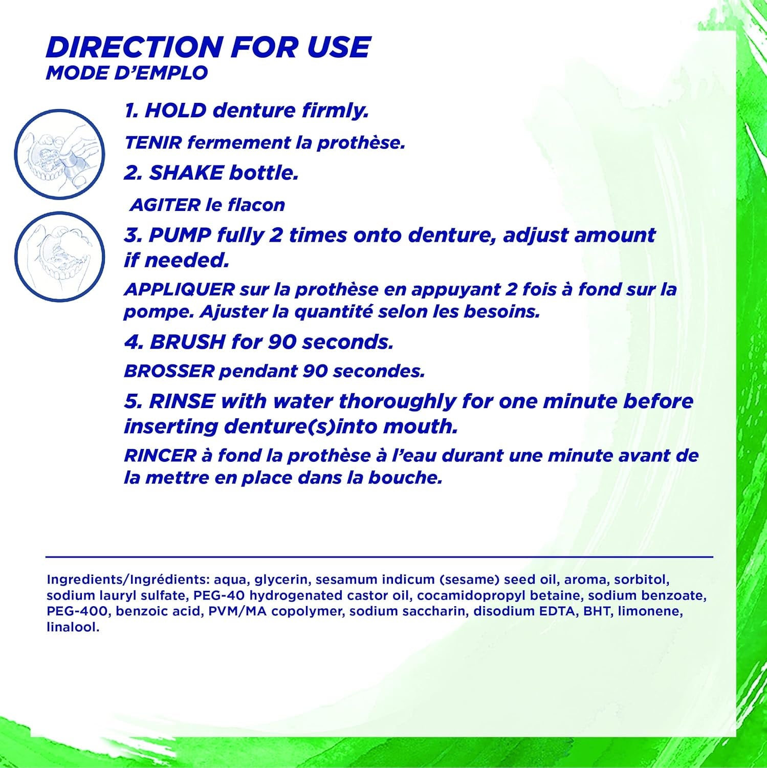 FRESH CLEANSE FOAMING DENTURE CLEANSER 125ML