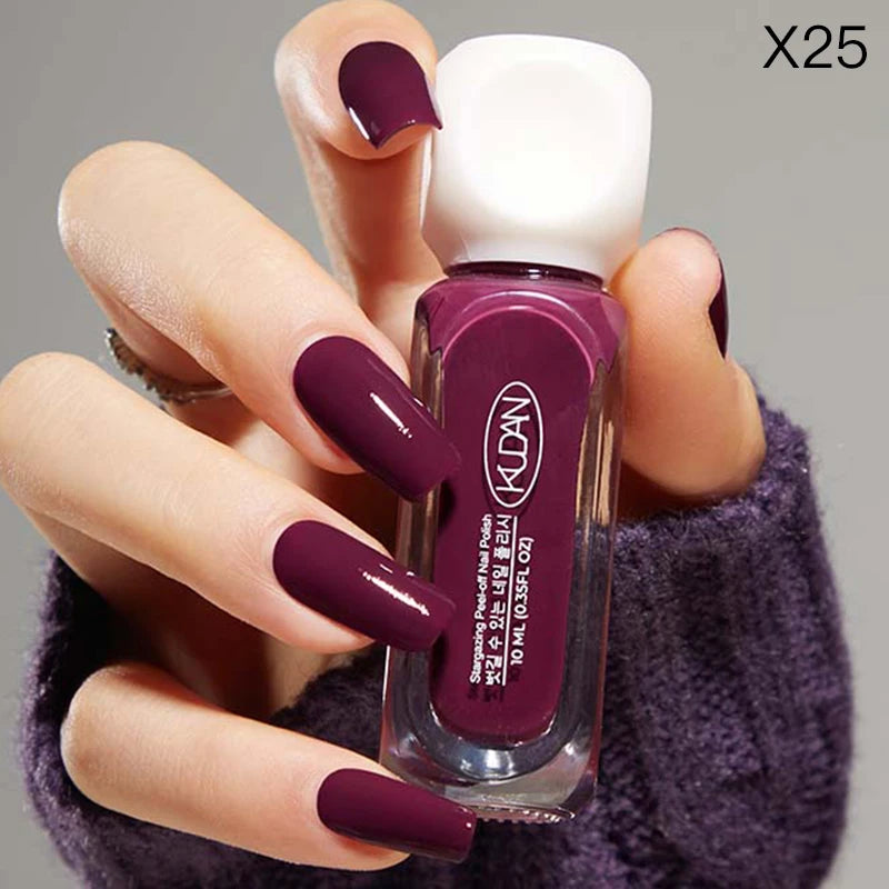 10Ml Colorful Water-Based Peel off Nail Polish No Need Lamp Red Pink Glitter Nails Art All for Manicure Nail Aupplies Varnish