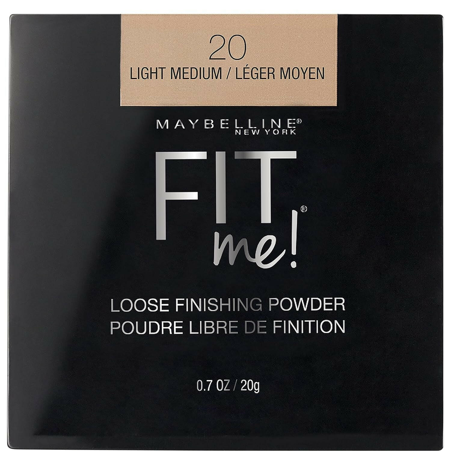 Fit Me Loose Setting Powder, Face Powder Makeup & Finishing Powder, Light Medium, 1 Count