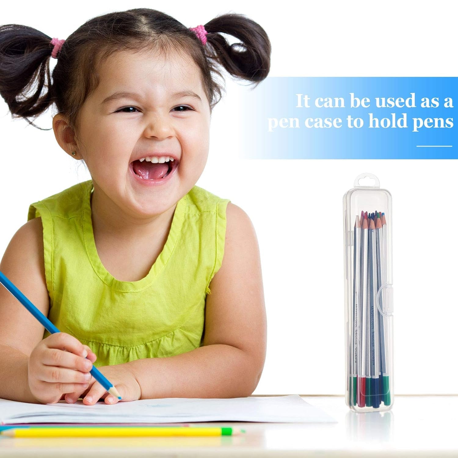 2 Pack Travel Size Toothbrush Case Holder Portable Clear Toothbrush and Toothpaste Storage Container Hard Plastic Transparent Carrying Box for Traveling