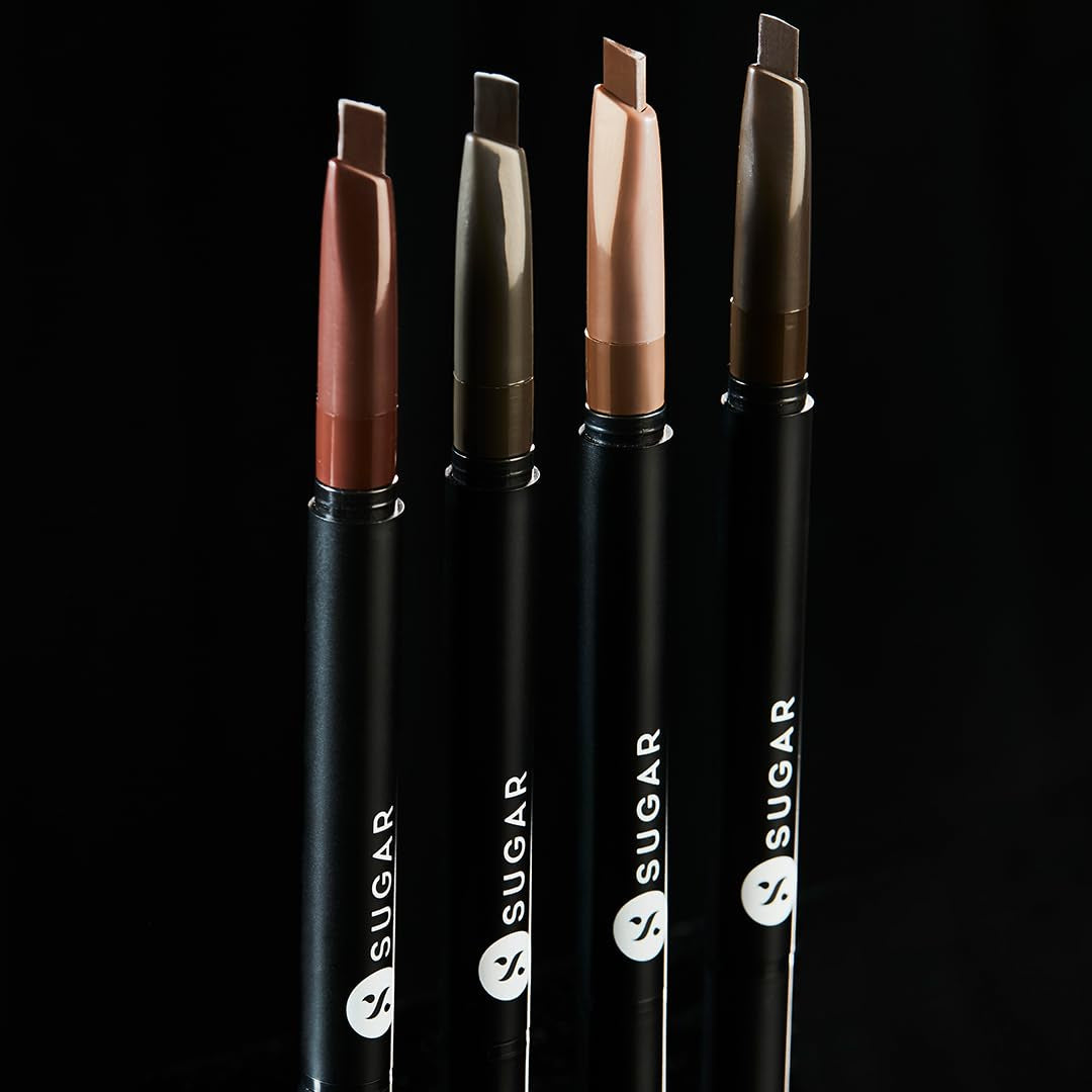 Arch Arrival Brow Definer | Brow Pencil with Spoolie | Lasts Upto 12Hrs | Pigmented Eyebrow Pencil | Long Lasting & Natural Finish | 3.5G - 01 Jerry Brown (Medium Brown)