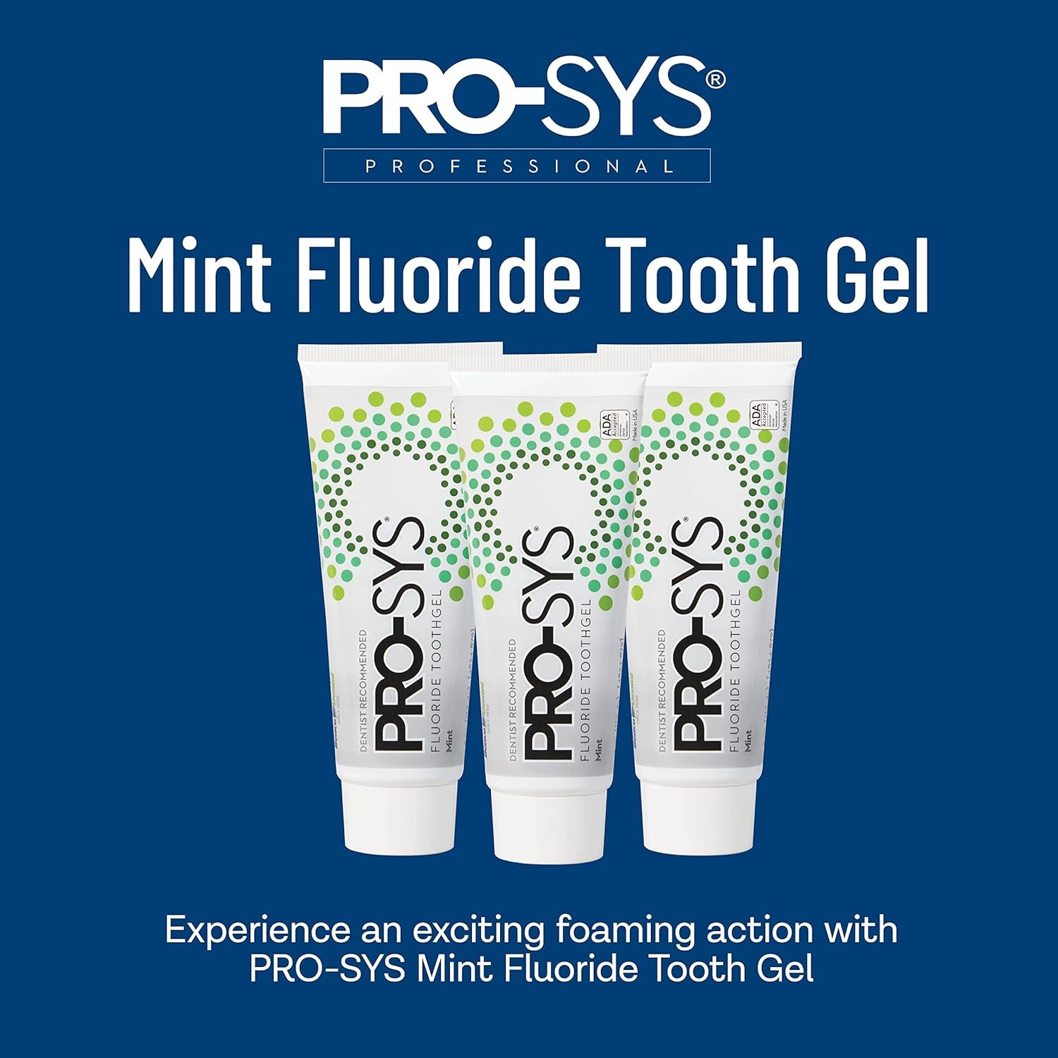 ® Mint Fluoride Toothpaste Gel, ADA Approved, Prevents Cavities, Gingivitis, and Plaque, Pack of 3