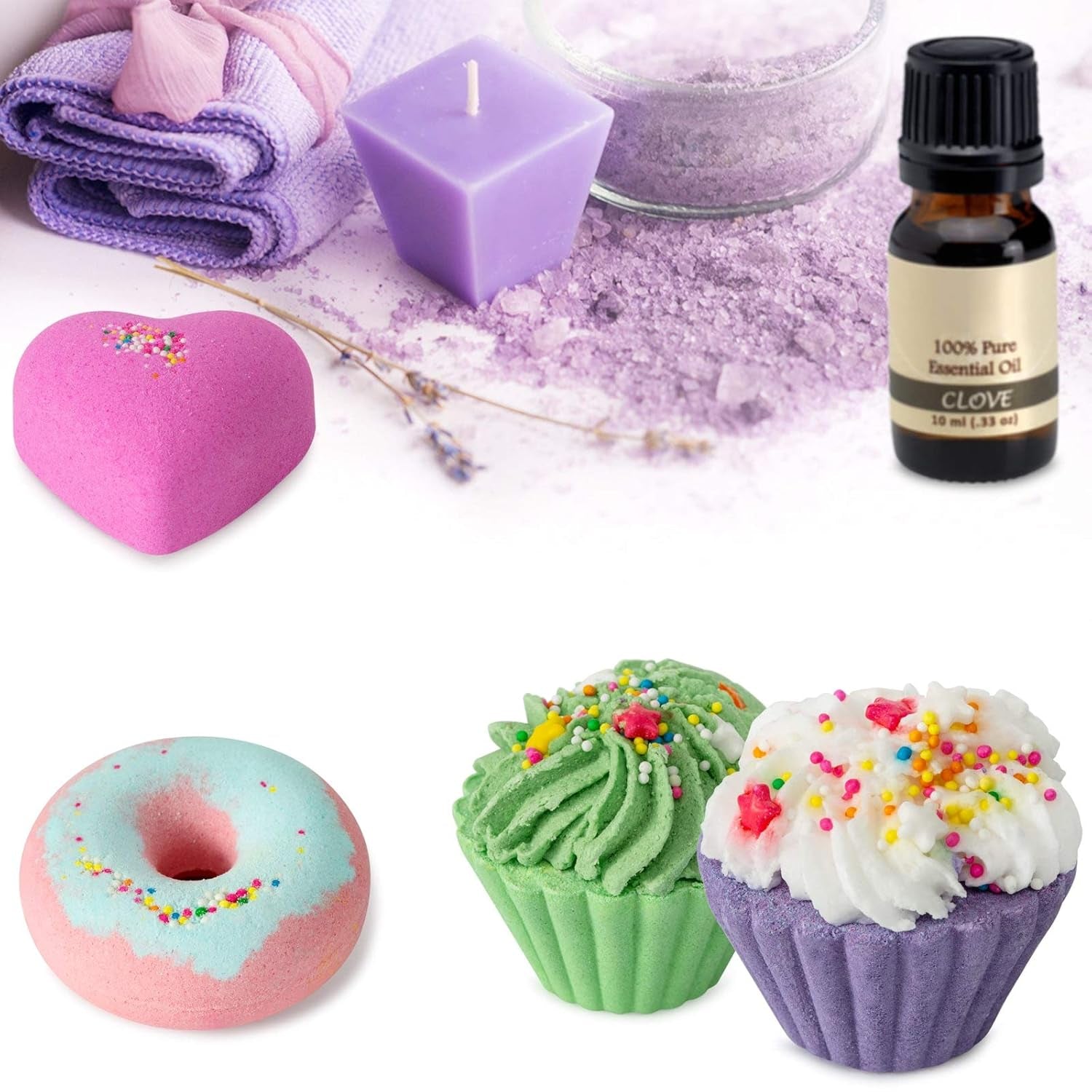 10 Bath Bombs for Kids, Bath Bomb Gift Set, Girls Bubble Bath Natural Bathbombs, Shea Butter Dry Skin Moisturize, Fizzy Spa for Her Mom Women Kid, Birthday Gifts