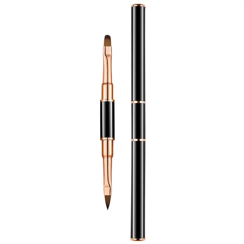 Black Nail Art Liner Brushes 5Sizes Painting Nail Design Pen /8/12/20/25Mm Drawing Tool for Long Lines Thin Details Manicure Pen