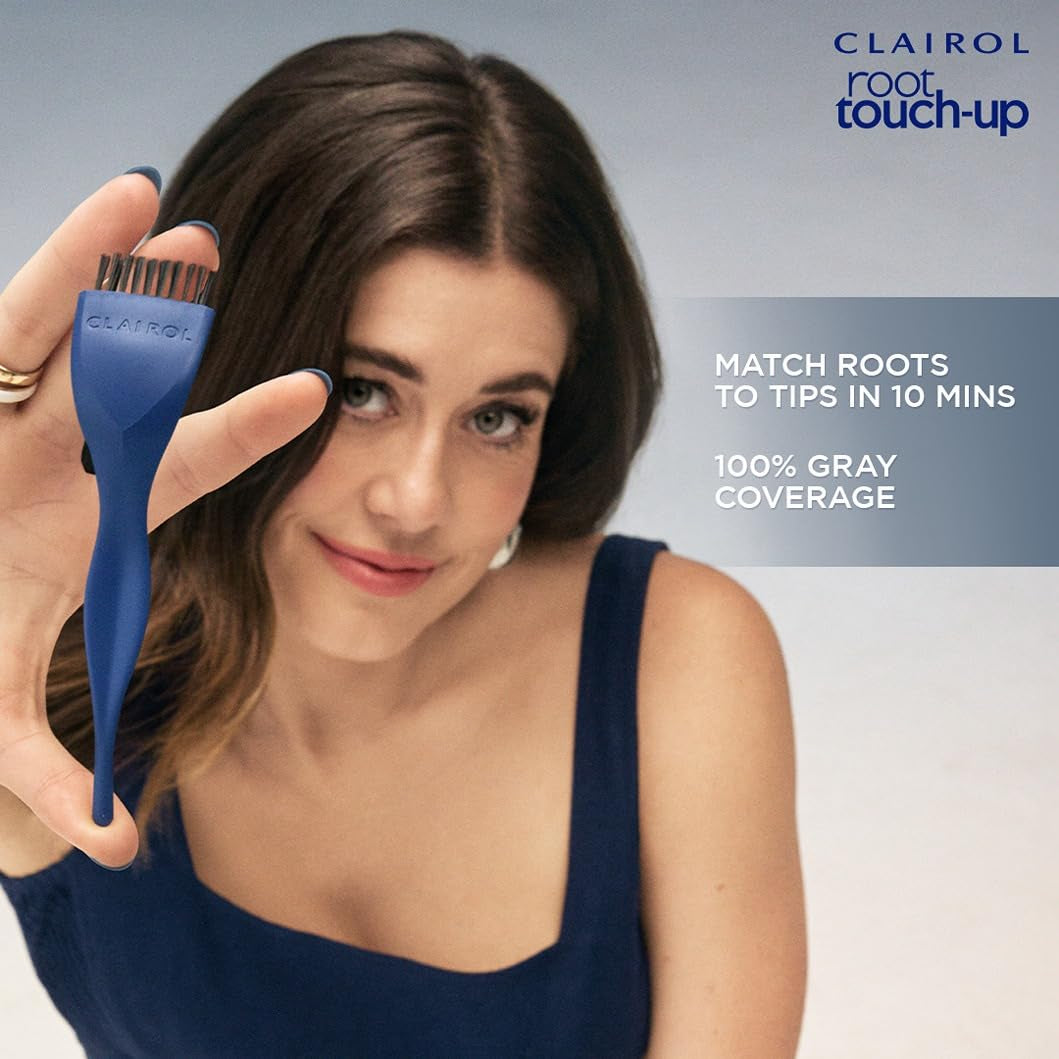 Root Touch-Up by Nice'N Easy Permanent Hair Dye, 2 Black Hair Color, Pack of 2