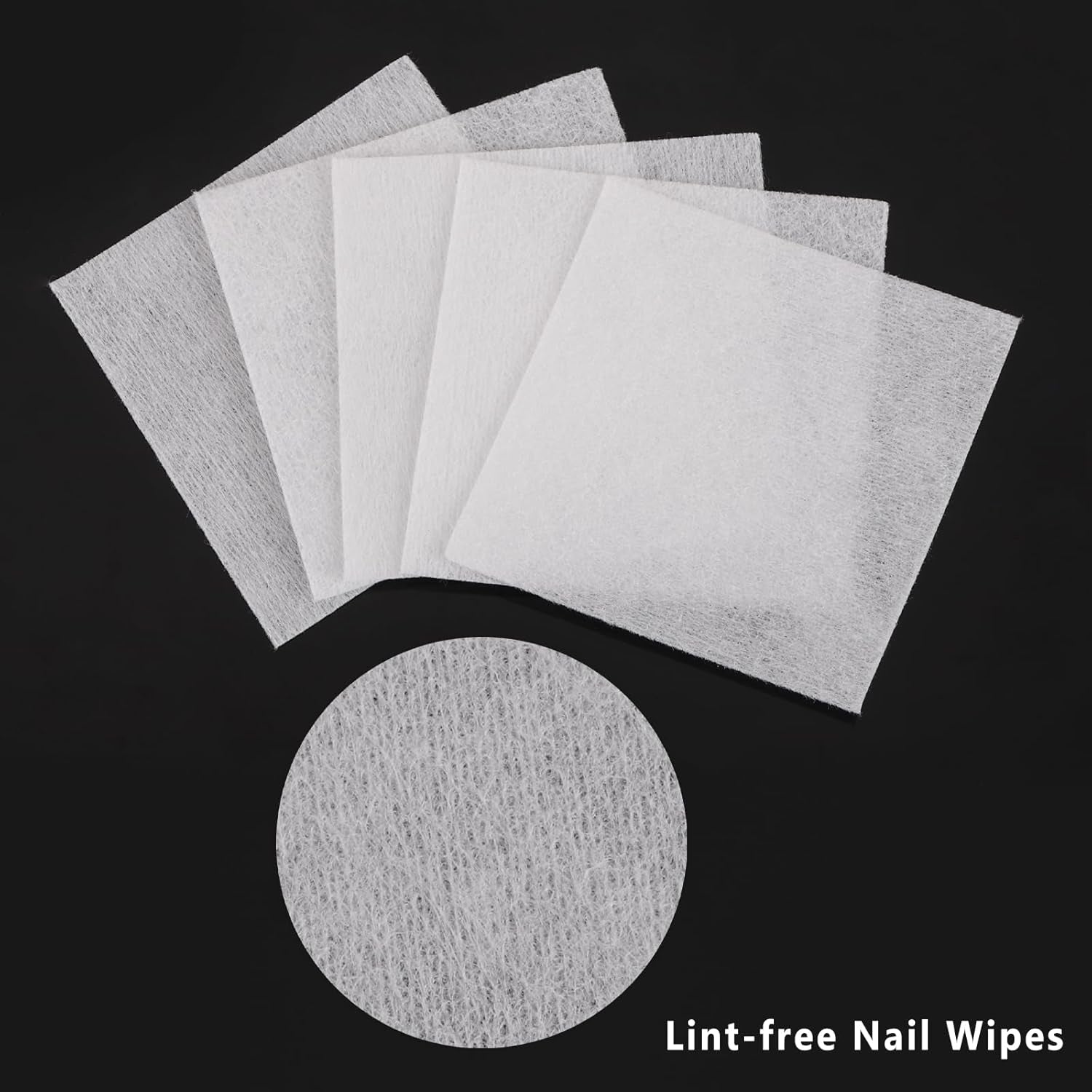 650 Pcs Lint Free Nail Wipes Gel Nail Polish Remover Pads Nail Cotton Pads for Polish Removal