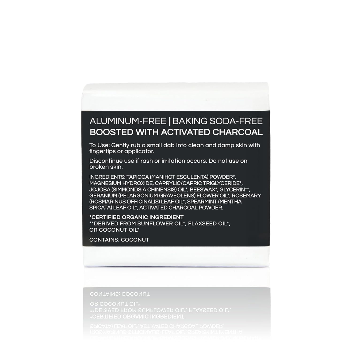 All Natural Deodorant Cream, Aluminum Free Deodorant for Women or Men, 2.4 Ounce - Activated Charcoal