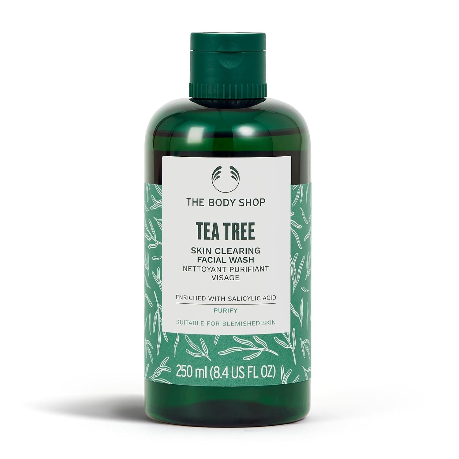 Tea Tree Skin Clearing Facial Wash – Purifying Vegan Face Wash for Oily, Blemished Skin – 8.4 Oz