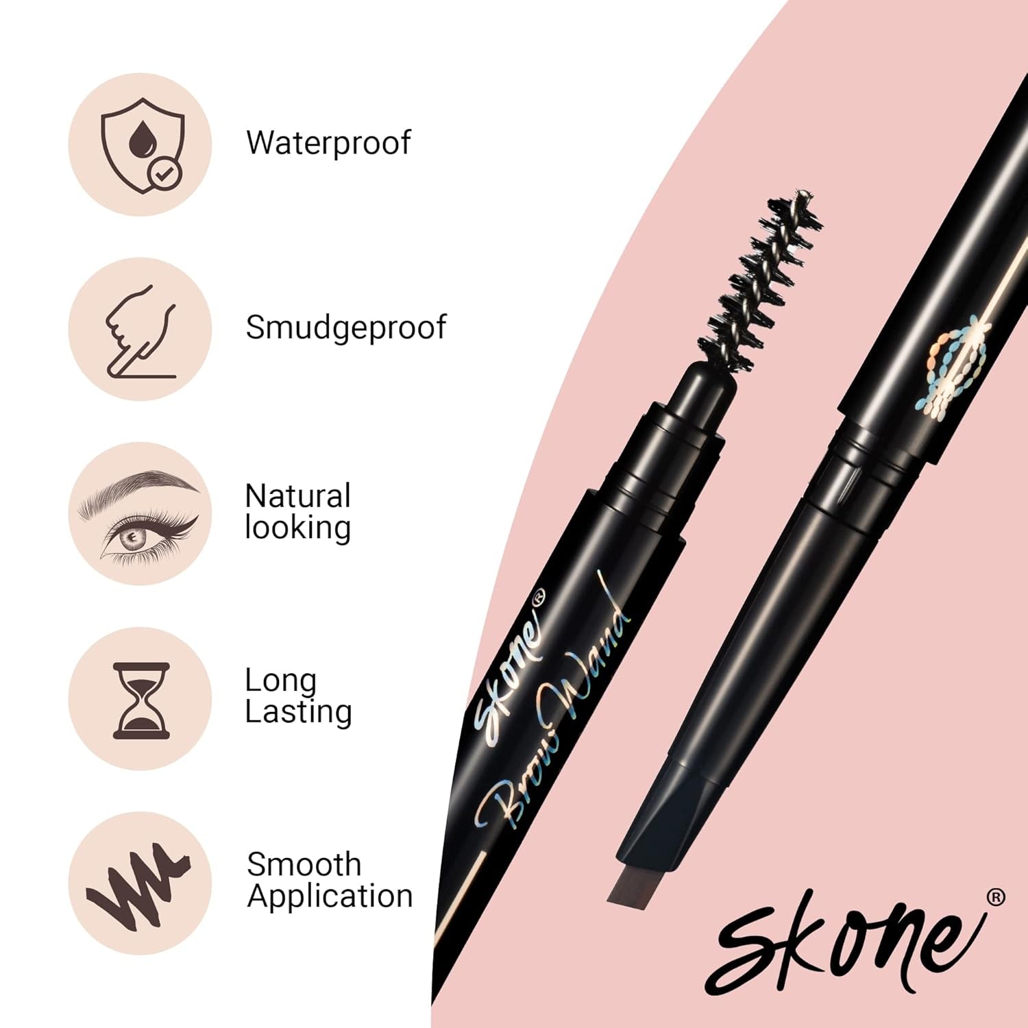 Cosmetics the Original Brow Wand Eyebrow Pencil with Brush - Dual-Sided Retractable Waterproof Long-Lasting Brown Eye Brow Pencils for Women with Sleek Eyebrows - Chocolate for Brunettes