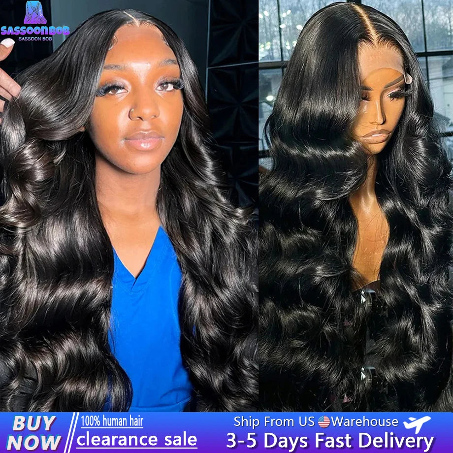 Body Wave 13X4 13X6 360 Hd Transparent Lace Front Wigs Human Hair Wig Brazilian 30 40 Inch Body Wave Lace Frontal Wig for Women