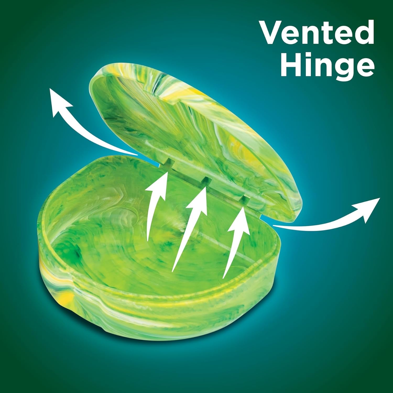 Brights Marble Retainer Cases, Clear Aligner Case, Dental Orthodontic Retainer Boxes, Mouth Guard Holder, 6 Pack