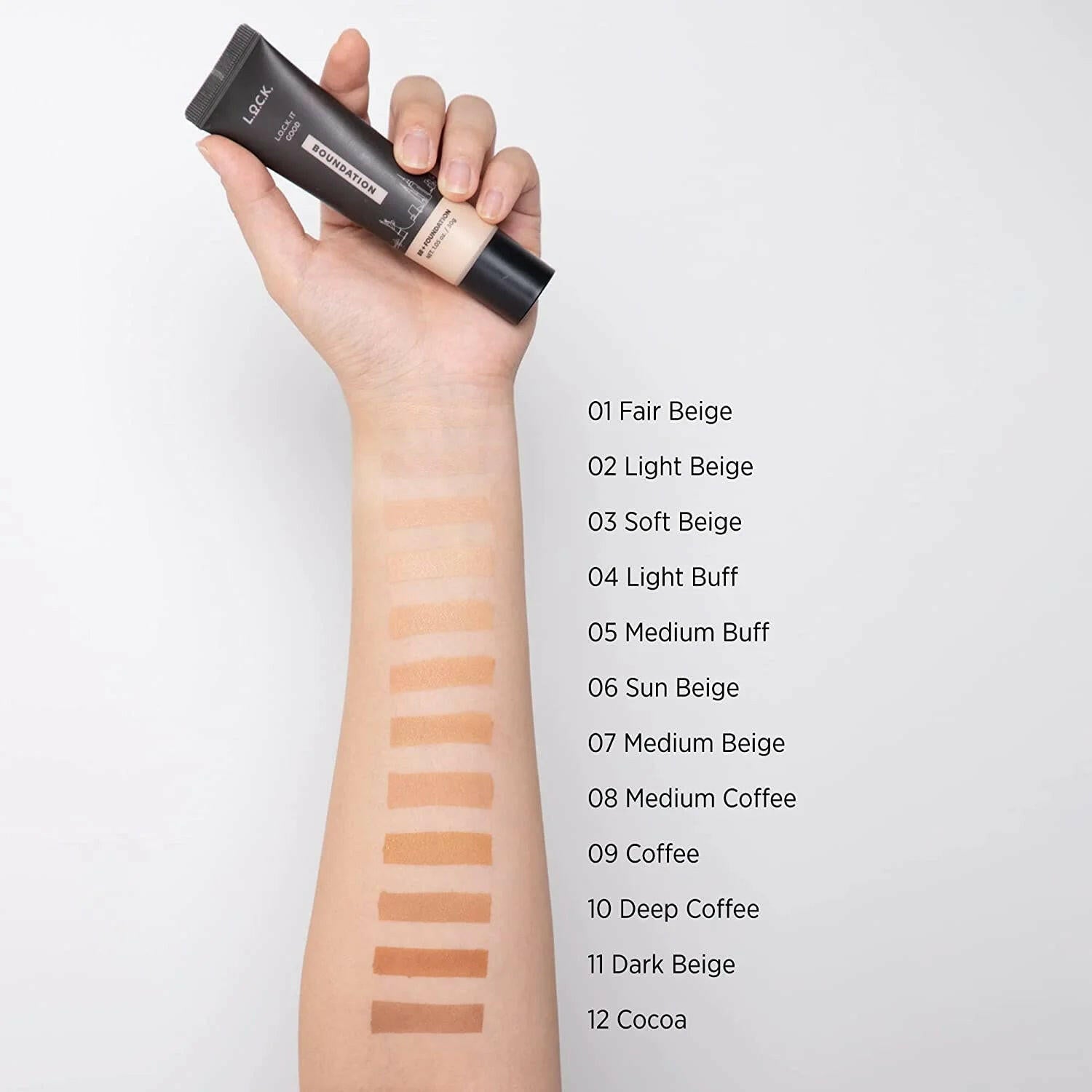 Lock Color, Lock It Good Boundation - 07 Medium Beige (2 in 1 Multi-Use, Foundation+Bb Cream), Lightweight, Blends Naturally, Flawless Finish, Hydrating Tinted Moisturizer 1.05 Fl.Oz./30G