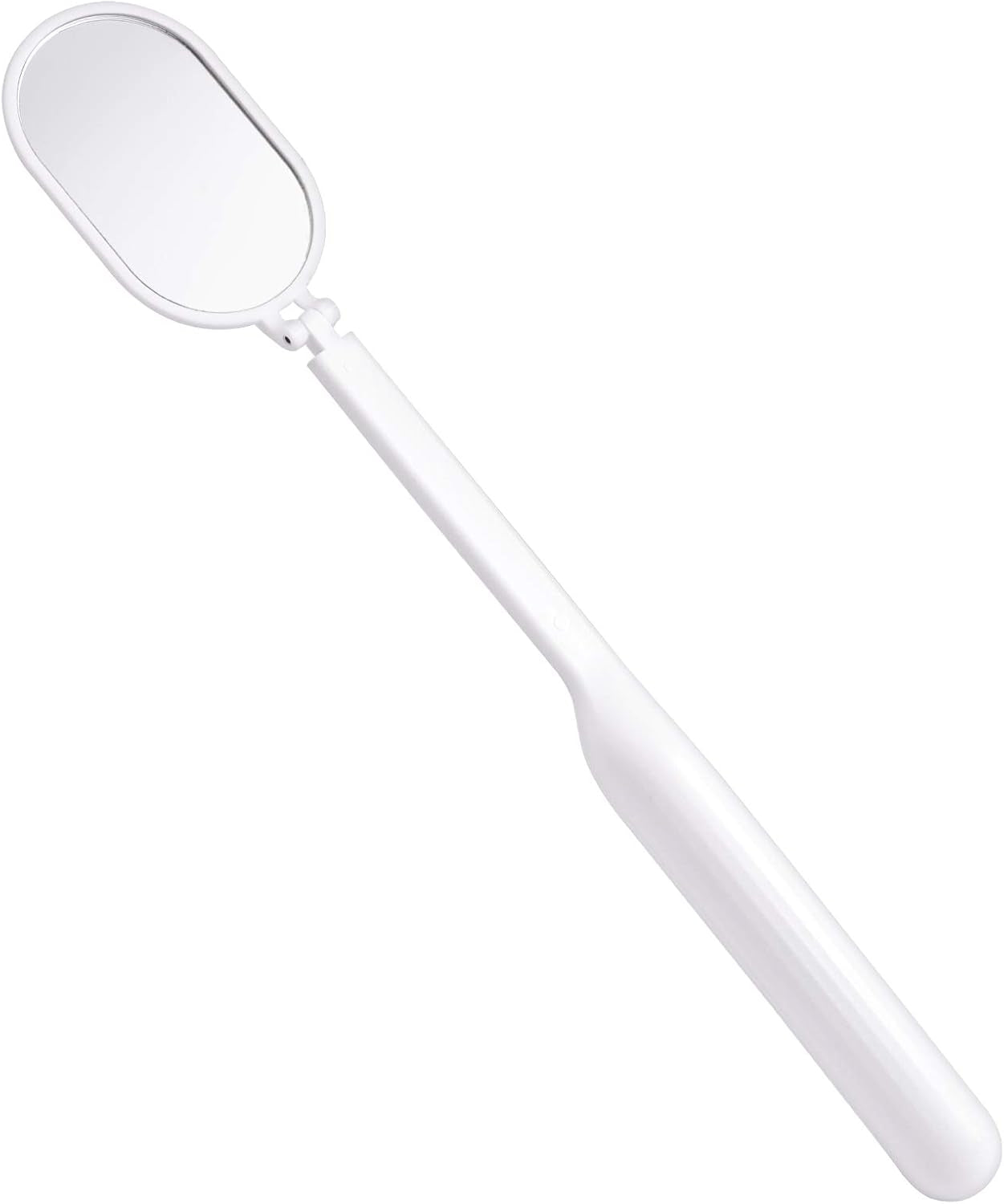 Foldable Lash Mirror, 270° Free Rotation, Lightweight Makeup Mirror for Eyelash Extensions Supplies (White)