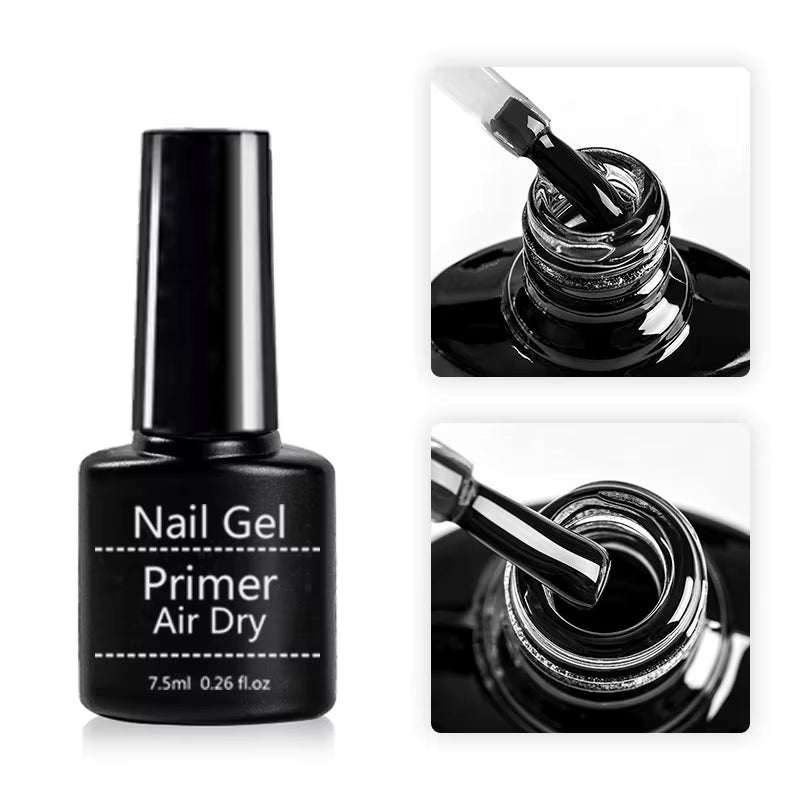 Acrylic No-Acid Primer Nail Art Set with Base Coat and Top Coat Soak off Gel Nail Polish for Nail Art Design Tool Kit