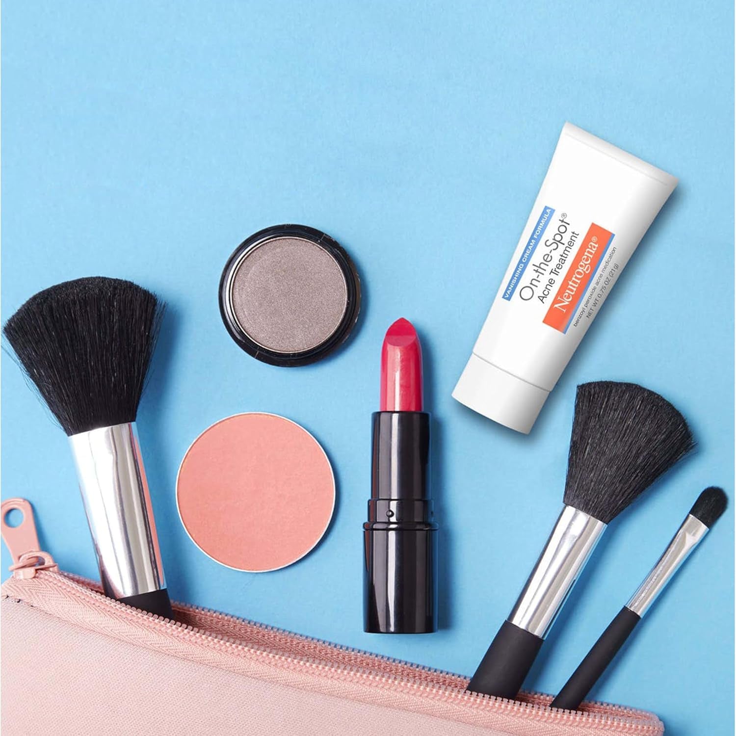 On-The-Spot Acne Spot Treatment with 2.5% Benzoyl Peroxide Acne Treatment Medication to Treat Face Acne, Gentle Benzoyl Peroxide Pimple Cream for Acne Prone Skin Care.75 Oz