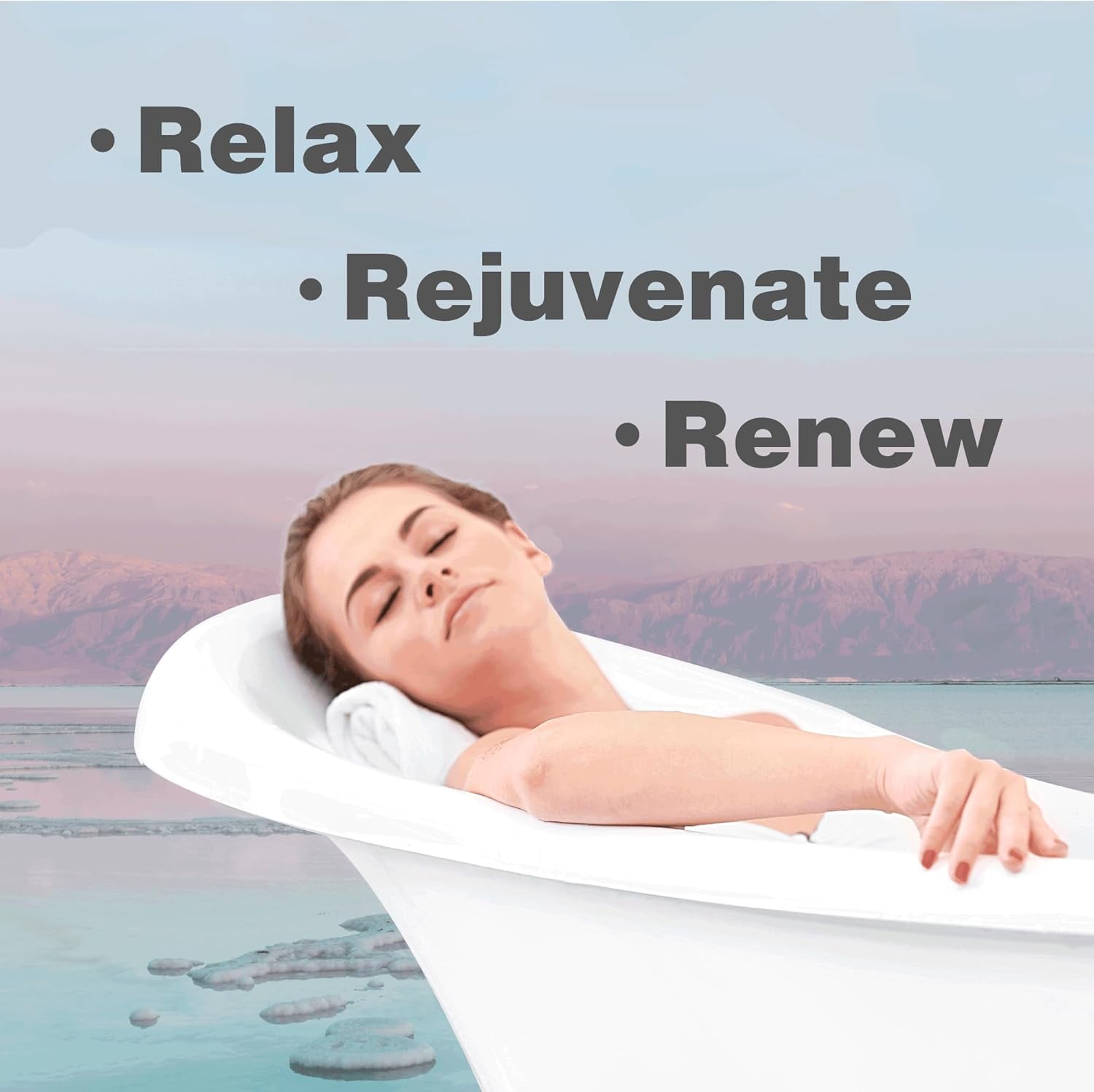 100% Pure Dead Sea Salt for Bath, 5Lb Unscented. Dead Sea Salt Is High in Essential Minerals, Such as Magnesium, Sulfur, Zinc, Potassium. Exfoliates, Nourishes Skin, Helps Restore Ph