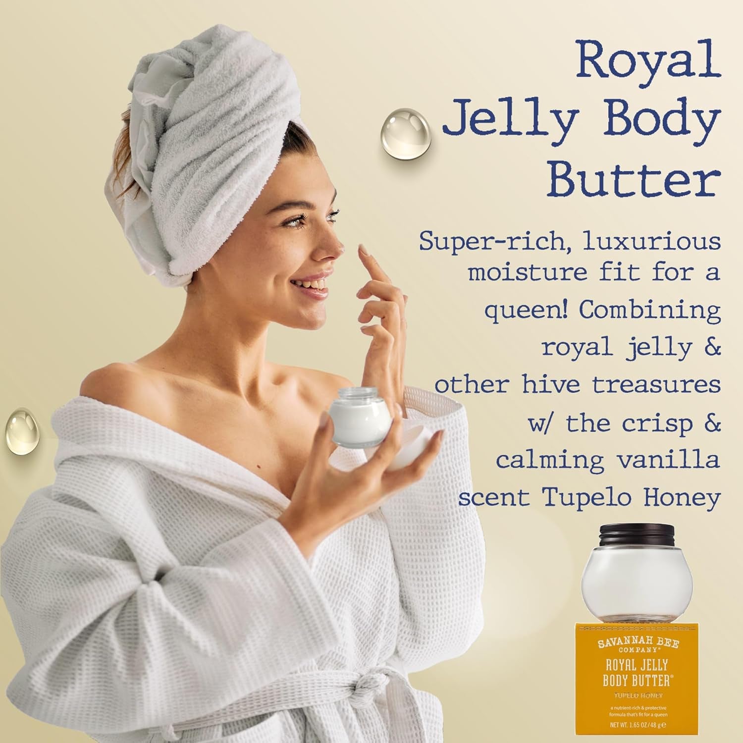 Royal Jelly Body Butter - Deep Hydrating Body Butter for Dry Skin