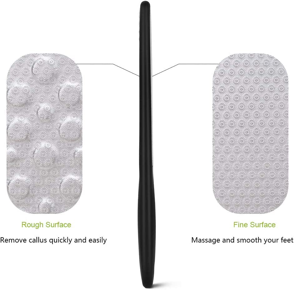 Foot File (1 PCS), Double Sided Foot Scraper Callus Remover, Foot Rasp for Cracked Heel and Foot Corn Removal, Stainless Steel Pedicure File W/Cloth Storage Bag