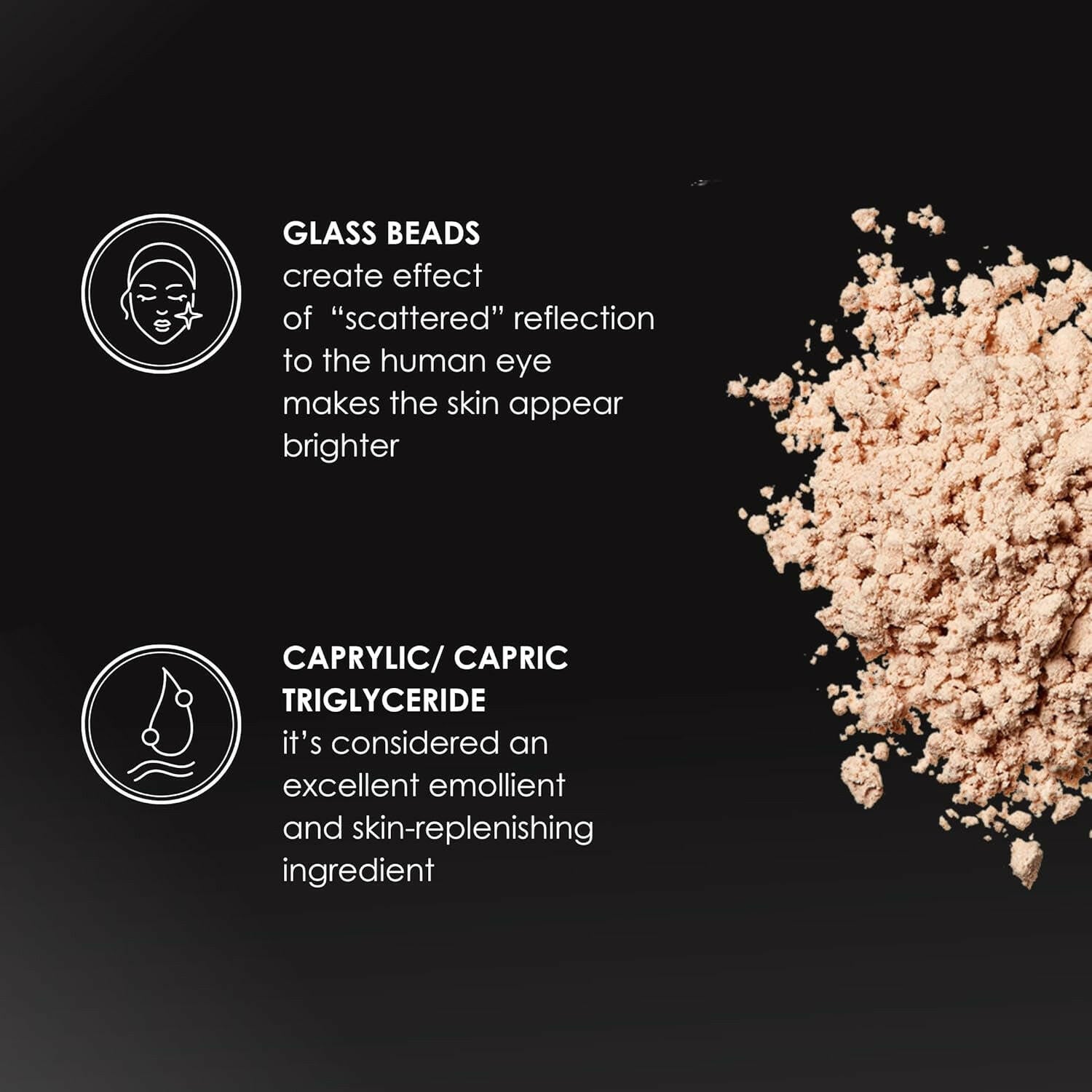 Glass Powder 0.4 Oz, Skin Perfecting Loose Face Powder, Creamy Formula for a Natural Luminosity Glow, Finishing Powder for a Flawless Skin Look, Setting Powder