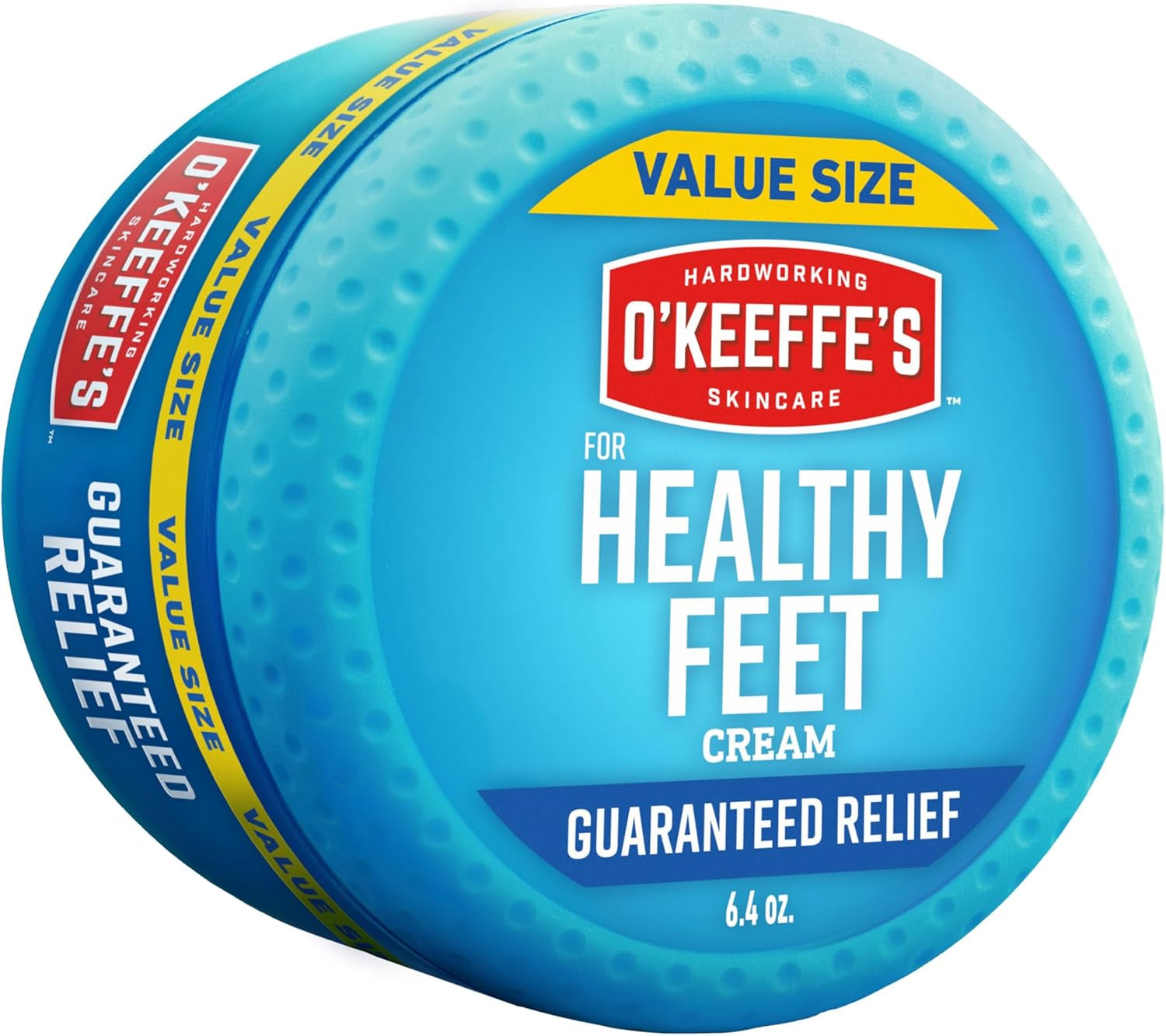 for Healthy Feet Foot Cream - 6.4 Oz Jar (1 Pack) - Guaranteed Relief for Extremely Cracked, Dry Feet, Repairing Skincare, Instantly Boosts and Retains Moisture Levels