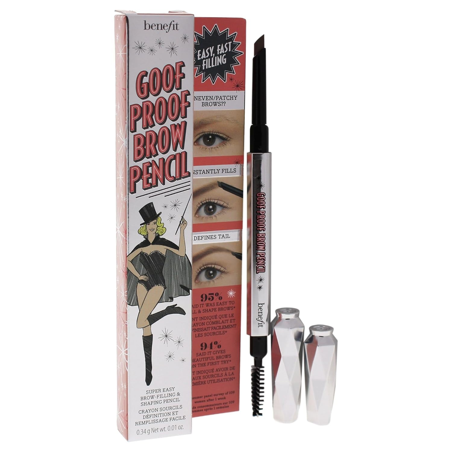 Goof Proof Brow Pencil, Medium, 0.01 Ounce