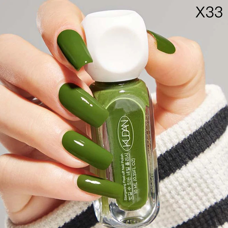 10Ml Colorful Water-Based Peel off Nail Polish No Need Lamp Red Pink Glitter Nails Art All for Manicure Nail Aupplies Varnish