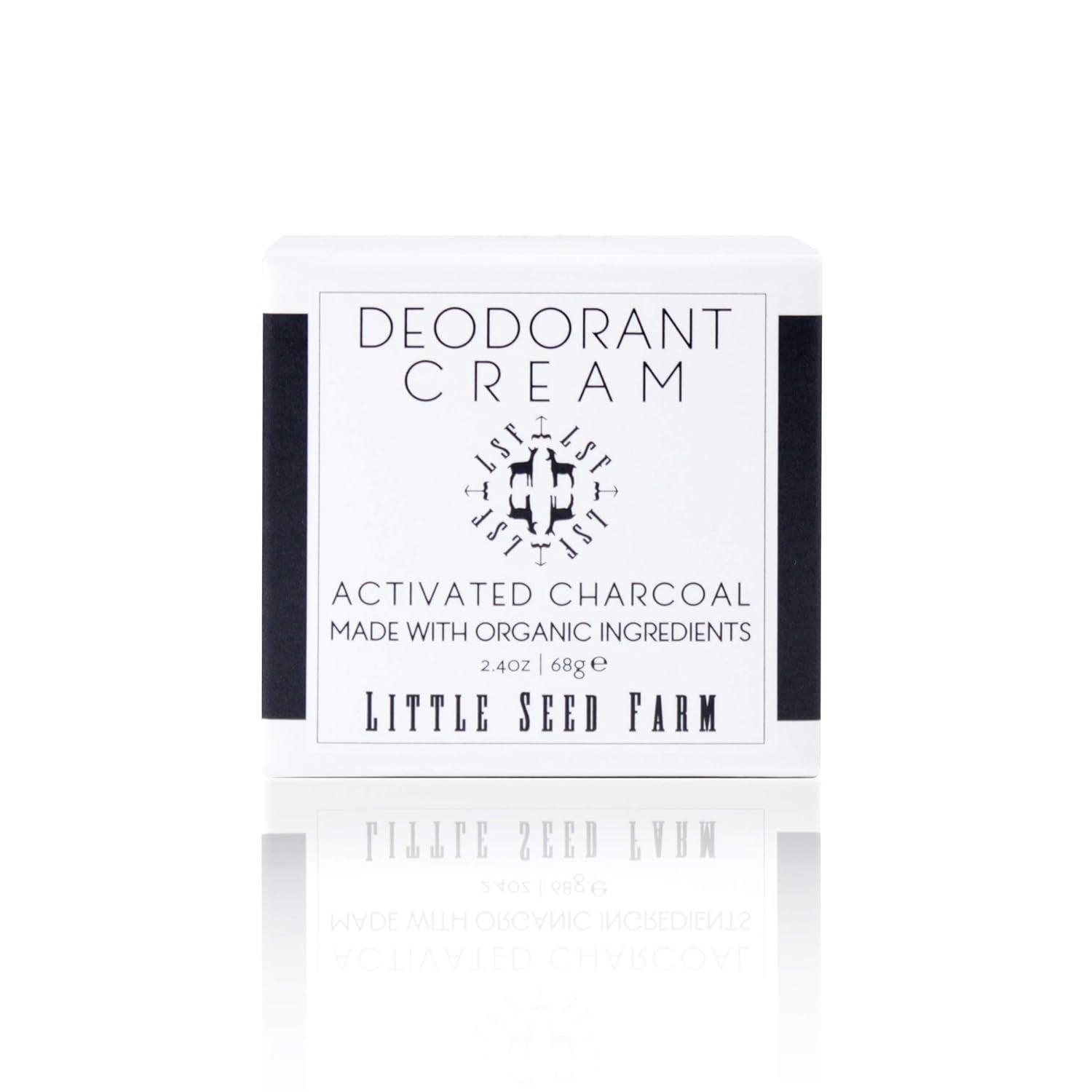 All Natural Deodorant Cream, Aluminum Free Deodorant for Women or Men, 2.4 Ounce - Activated Charcoal