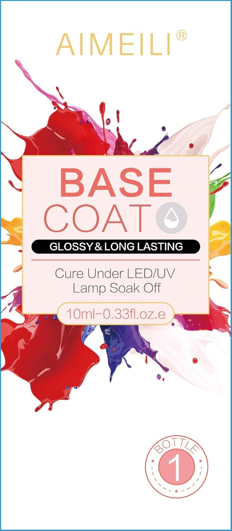 Nutrition Base Coat Soak off U V LED Hema Free Cruelty Free Vegan Gel Nail Polish